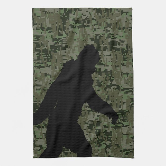 Linge De Cuisine Caméra numérique Black Gone Squatchin (Vertical)