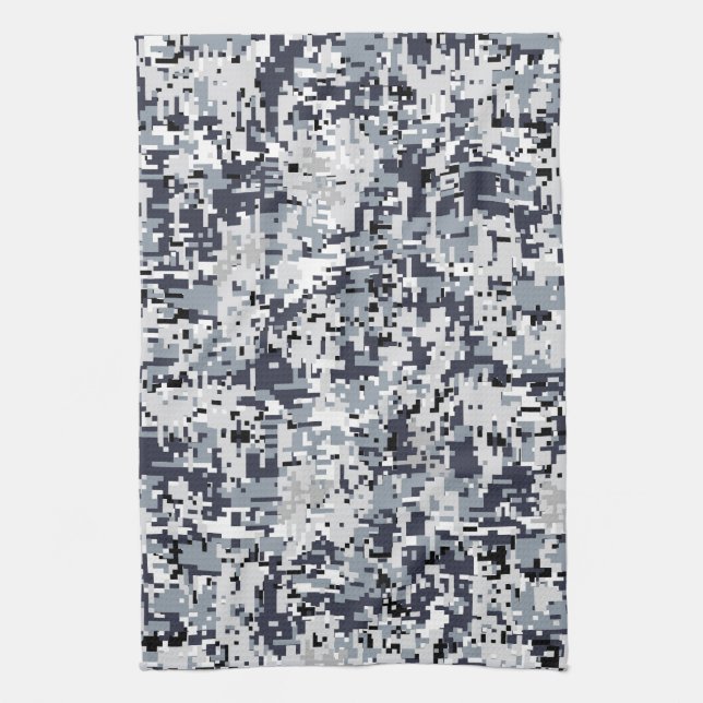 Linge De Cuisine Camouflage numérique de style urbain (Vertical)