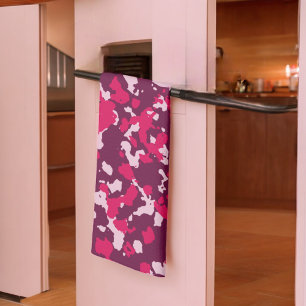 Linge De Cuisine Camouflage rose