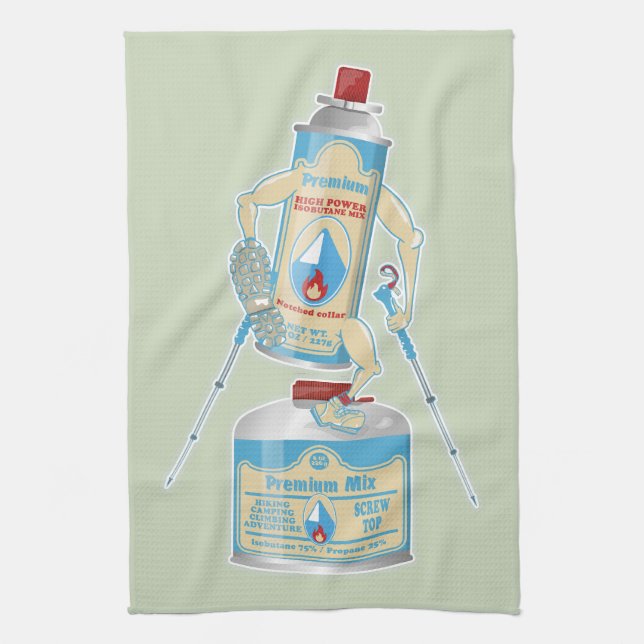 Linge De Cuisine Camping gaz caniseurs drôle randonnée (Vertical)