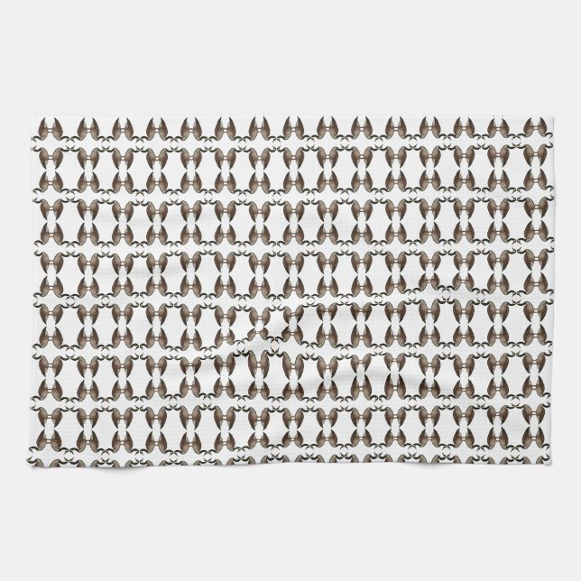 Linge De Cuisine Canada Goose Brown White Kitchen Towels (Horizontal)