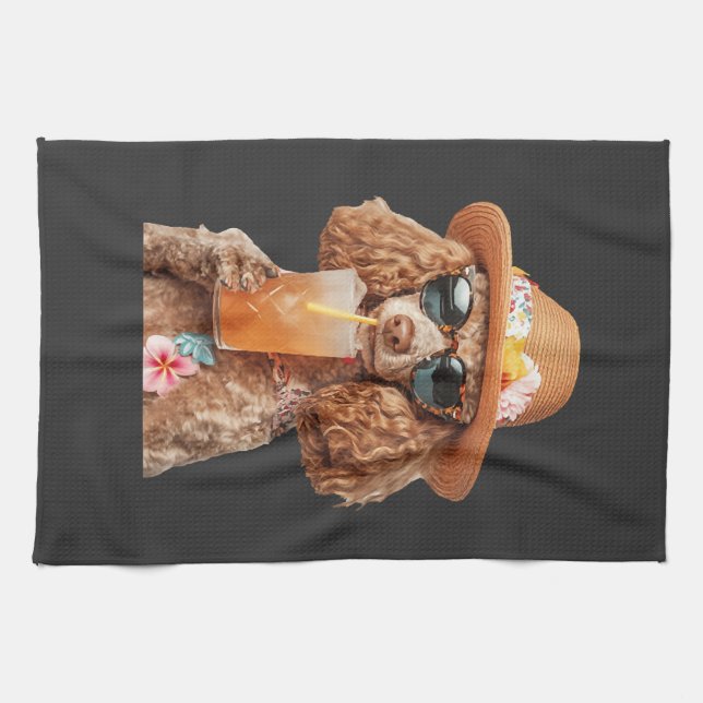 Linge De Cuisine Caniche (Horizontal)