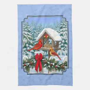 Linge De Cuisine Cardinal Feast Blue