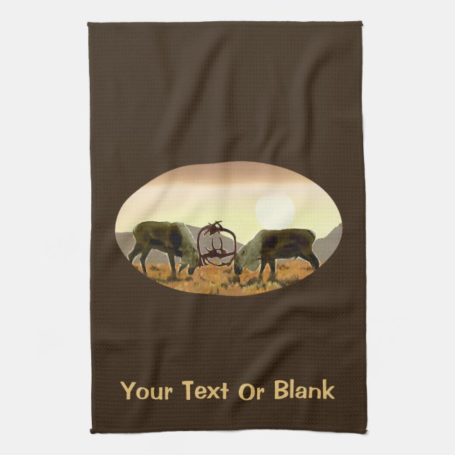 Linge De Cuisine Caribou Duel (Vertical)