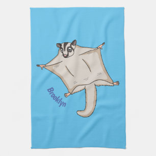 Linge De Cuisine Caricature de planeur de sucre volant mignon