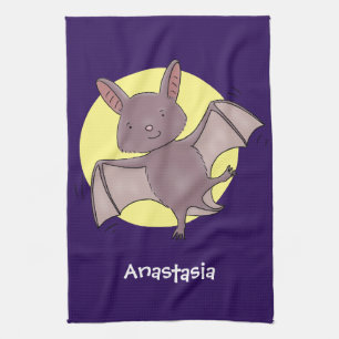 Linge De Cuisine Caricature de vol de chauve-souris