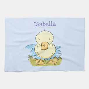 Linge De Cuisine Caricature jaune mignon pour canard bébé