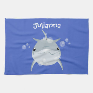 Linge De Cuisine Caricature joli dauphin kawaii kawaii
