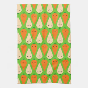 Linge De Cuisine Carottes et panais heureux