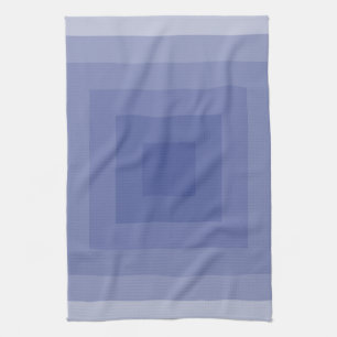 Linge De Cuisine Carré bleu violet géométrique