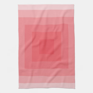 Linge De Cuisine Carré rouge géométrique