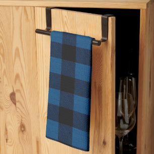 Linge De Cuisine Carreaux Bûcheron Bleu