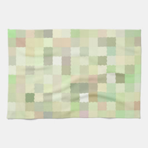 Linge De Cuisine Carrés pastel