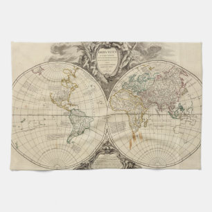 Linge De Cuisine Carte 8 du monde