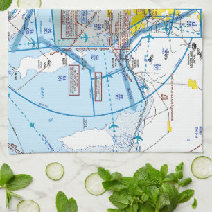 Linge De Cuisine Carte de la voie aérienne de Salt Lake City