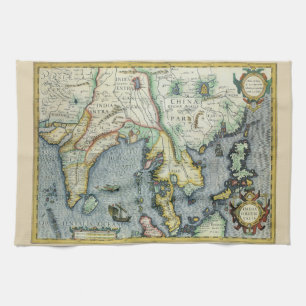 Linge De Cuisine Carte de l'Asie du Sud-Est antique par Mercator /