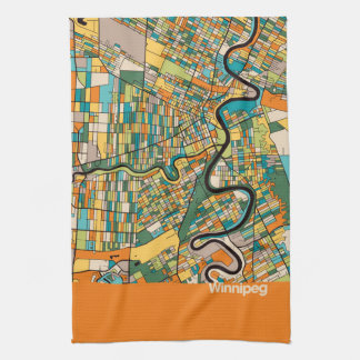 Linge De Cuisine Carte de Winnipeg/orange
