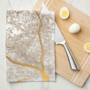 Linge De Cuisine Carte des arbres 1