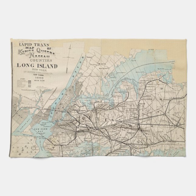Linge De Cuisine Carte des rois, Queens, Long Island (Horizontal)