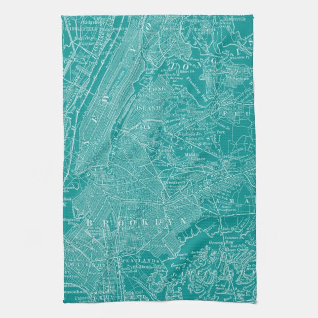Linge De Cuisine Carte graphique de New York (Vertical)