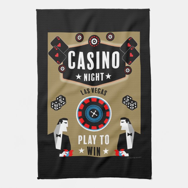 Linge De Cuisine Casino Gambling Poker Roulette (Vertical)