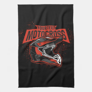 Linge De Cuisine Casque de moto cross personnalisé pour moto tout-t
