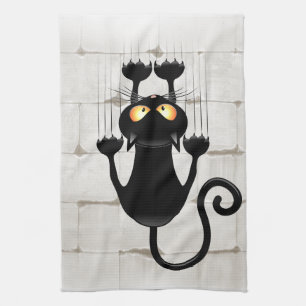 Linge De Cuisine Cat Falling down fun dessin personnage