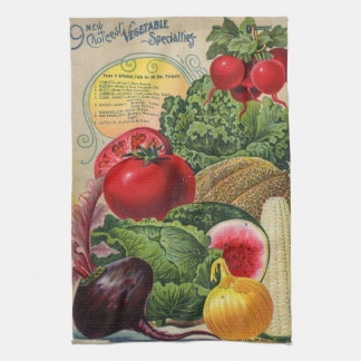 Linge De Cuisine Catalogue de graines vintage légumes colorés