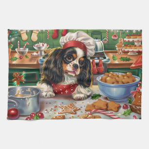 Linge De Cuisine Cavalier King Charles Spaniel Baking Noël