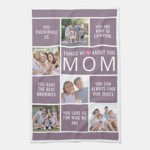 Linge De Cuisine Ce que nous aimons de vous Maman Photo Collage