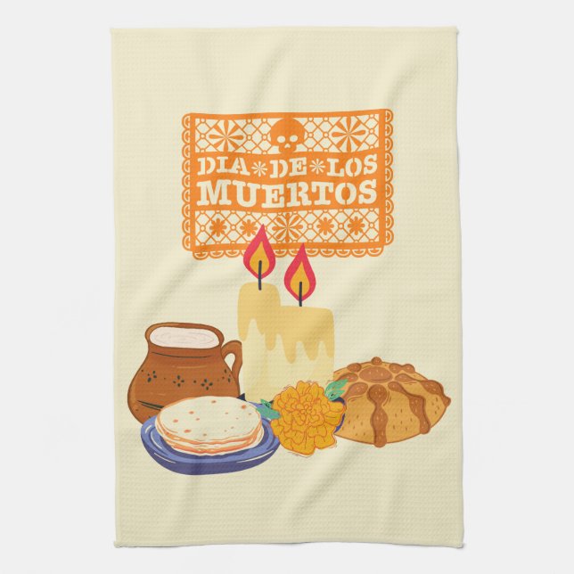Linge De Cuisine Célébration de Dia De Los Muertos (Vertical)