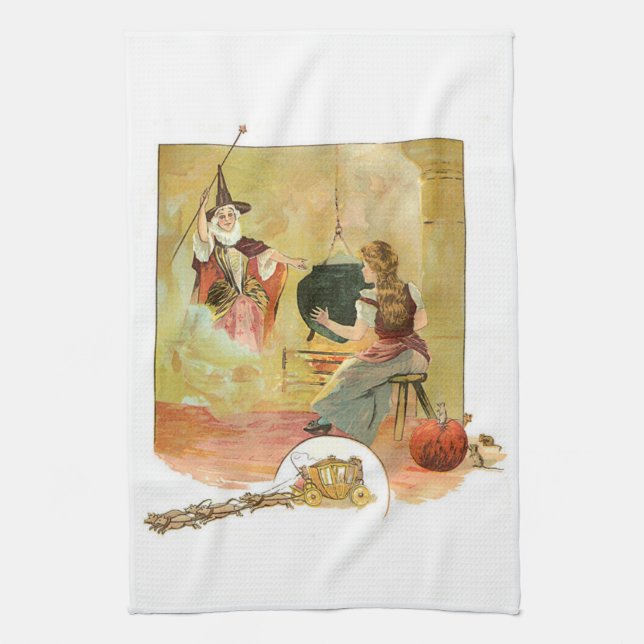 Linge De Cuisine Cendrillon et sa mère féerique de Dieu (Vertical)