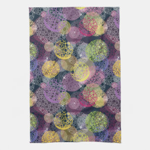 Linge De Cuisine Cercle mignon abstrait de point de polka