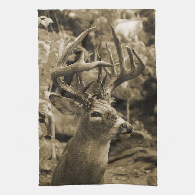 Linge De Cuisine Cerfs communs de trophée (Vertical)
