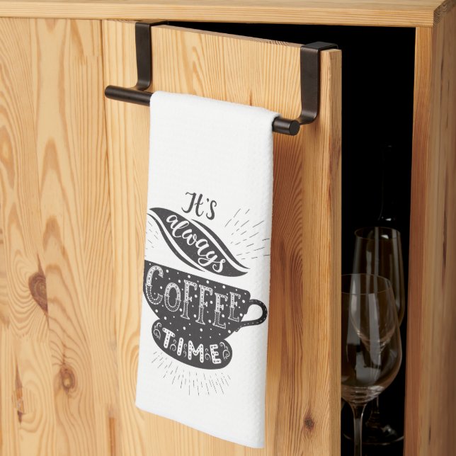 Linge De Cuisine C'est toujours le café (Pliage en tiers)