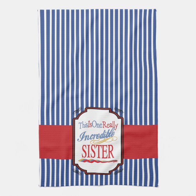 Linge De Cuisine C'Est Un Vraiment Incroyable Cadeau Soeur (Vertical)