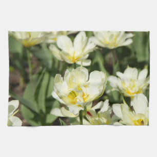 Linge De Cuisine Champ de tulipes blanches