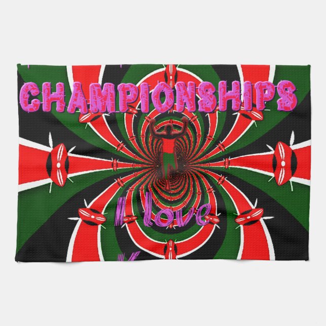 Linge De Cuisine Championnats du monde d'athlétisme du Kenya : Drap (Horizontal)