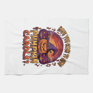Linge De Cuisine Chants de citrouille Halloween Citrouilles Chapeau