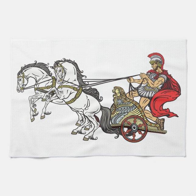 Linge De Cuisine char romain (Horizontal)