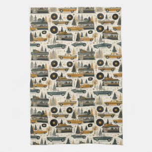 Linge De Cuisine Charme de cuisine de vacances sur route vintage