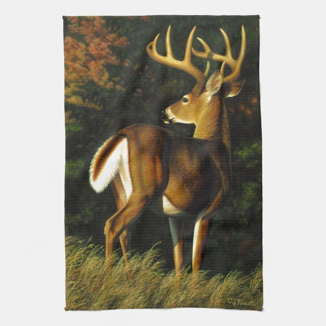 Linge De Cuisine Chasse aux cerfs de Virginie (Vertical)