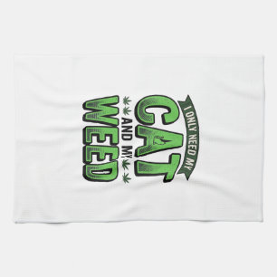 Linge De Cuisine Chat et herbe vintage gravure t-shirt design_1