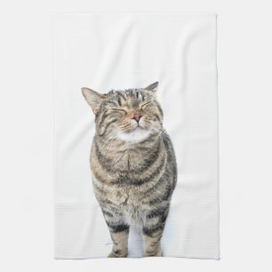 Linge De Cuisine Chat heureux