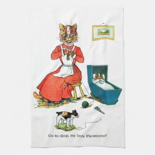 Linge De Cuisine Chat mère et bébé, Louis Wain
