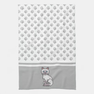 Linge De Cuisine Chat mignon Lilac Point Birman / Ragdoll & pattes