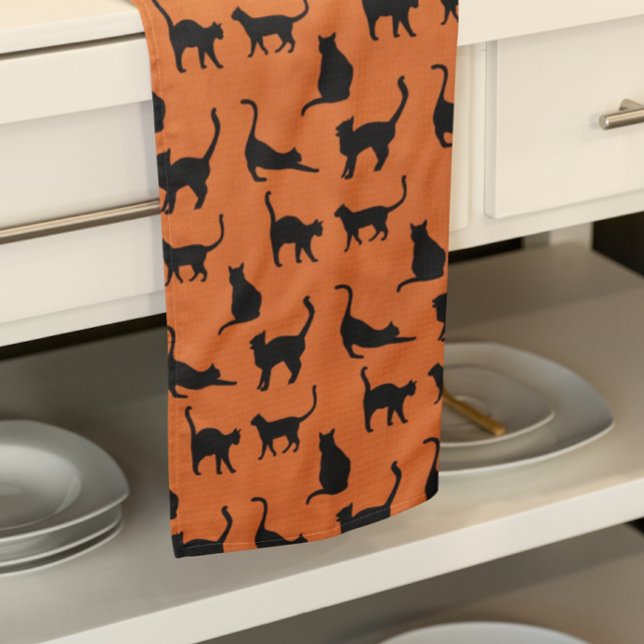 Linge De Cuisine Chat noir d'Halloween (So cute for Halloween!)