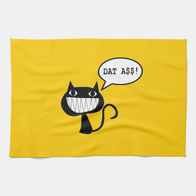 Linge De Cuisine Chat vilain (Horizontal)