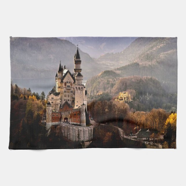 Linge De Cuisine Château de Neuschwanstein Allemagne (Horizontal)