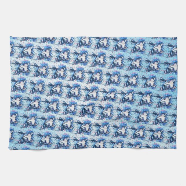 Linge De Cuisine Chaton (Horizontal)